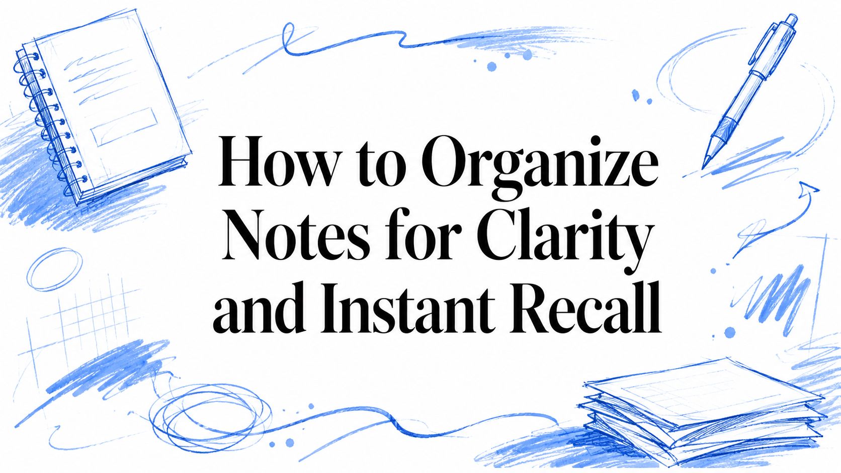 How to Organize Notes for Clarity and Instant Recall
